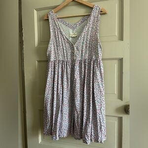 Ralph Lauren Denim & Supply Babydoll Scalloped Floral Sleeveless Mini Dress - M